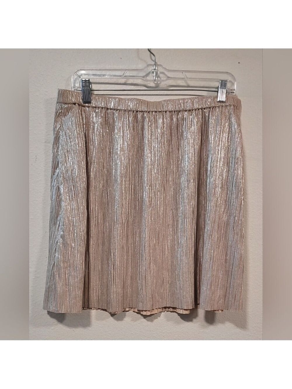 BCBGeneration Gold A-Line Mini Skirt Cocktail